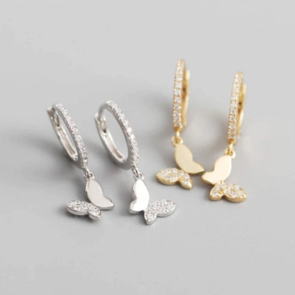 Butterfly Hoops in Sterling Silver HNS Studio Canada