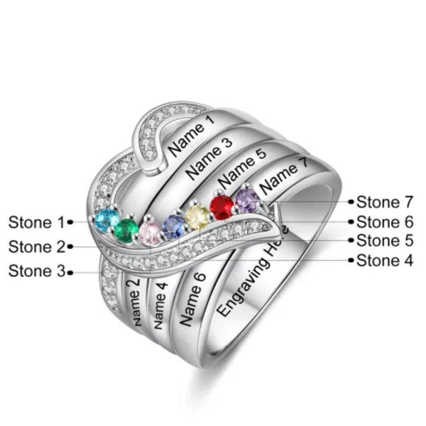 Family Ring Sterling Silver HNS Studio Canada