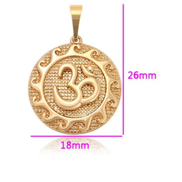 Gold OM Necklace HNS Studio Canada
