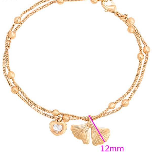 18k Gold Filled Two Layers Anklet HNS Studio Canada