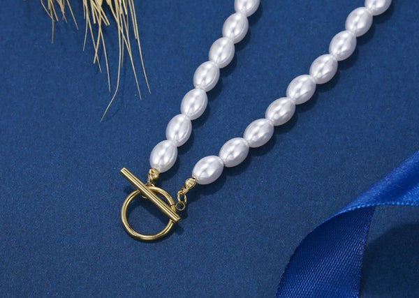 White Pearl Necklace HNS Studio Canada