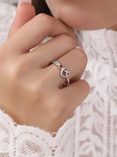 Ties of Heart Birthstone Ring