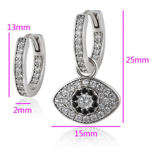 Evil Eye Hoop Earrings