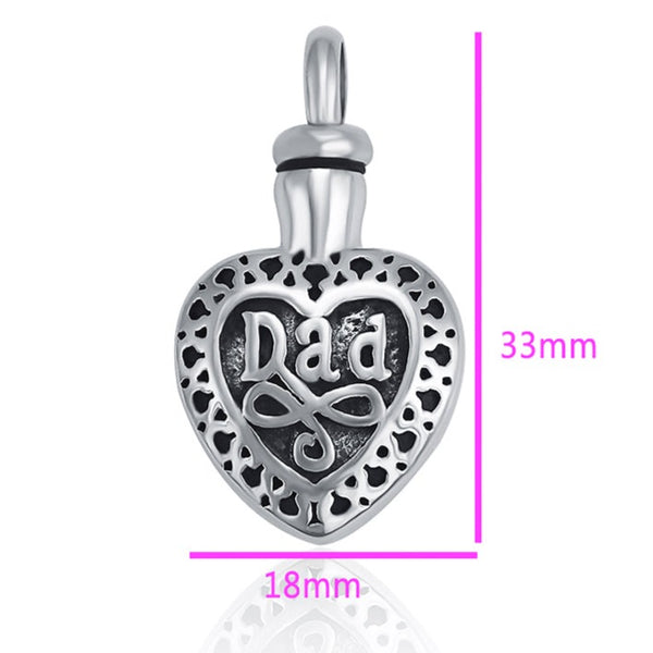 Silver Dad Pendant Necklace