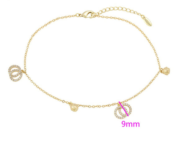 14k Gold Filled Anklet HNS Studio Canada
