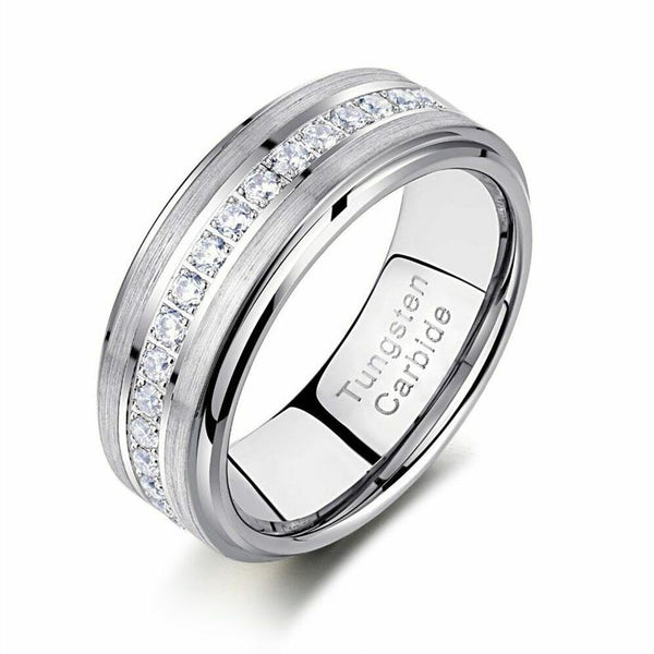 Men's Tungsten Carbide Band-HNS Studio