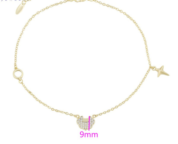 14k Gold Filled Anklet HNS Studio Canada