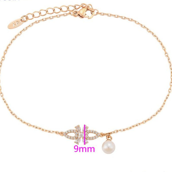 18K Gold Plated Freshwater Pearl Anklet