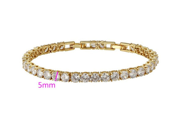 Gold Tennis Bracelet