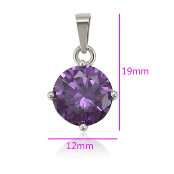 Amethyst Pendant necklace HNS Studio Canada