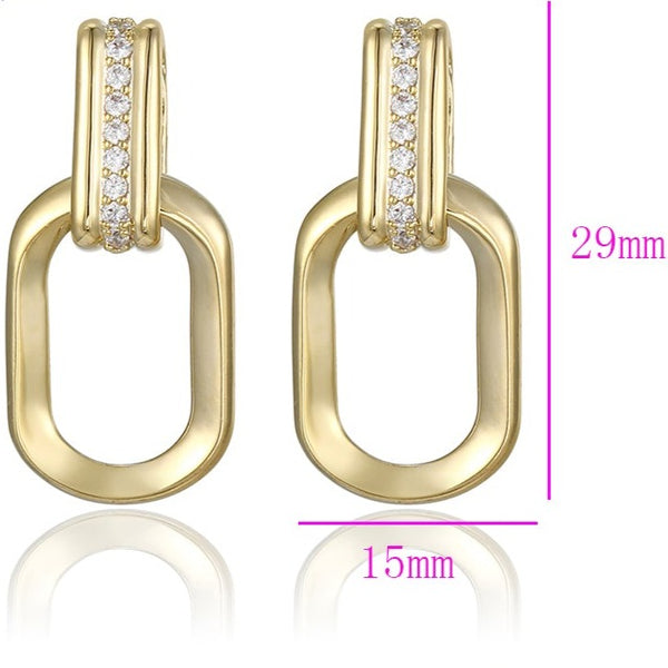 14k Gold Filled paper Clip Earrings HNS Studio Canada