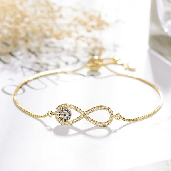 Infinity Evil Eye Bracelet HNS Studio Canada