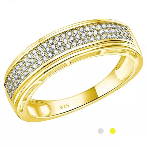 Men Promise Ring Band Sterling Silver HNS Studio Canada