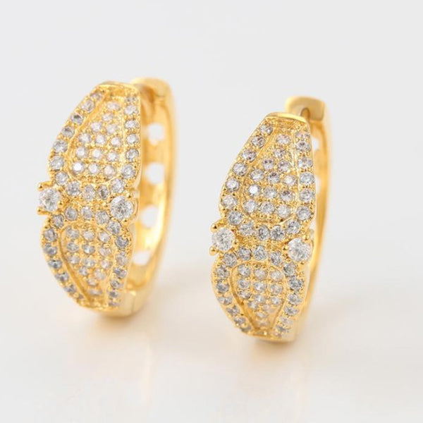 24K gold plated hoops  HNS Studio Canada