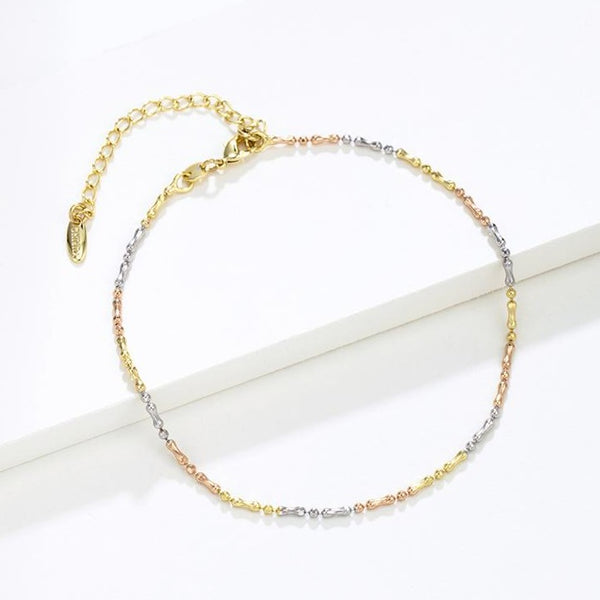 Tricolour Simple Anklet HNS Studio Canada