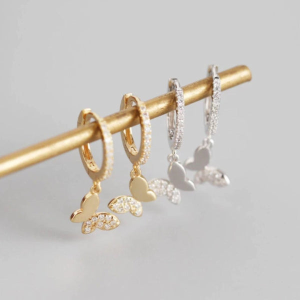 Butterfly Hoops in Sterling Silver HNS Studio Canada