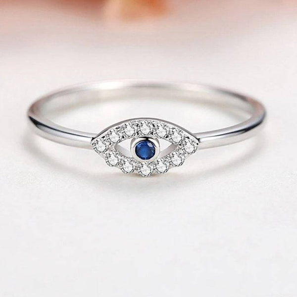 Evil Eye Sterling Silver Ring HNS Studio Canada