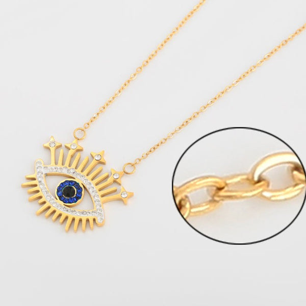 Evil Eye Necklace Gold