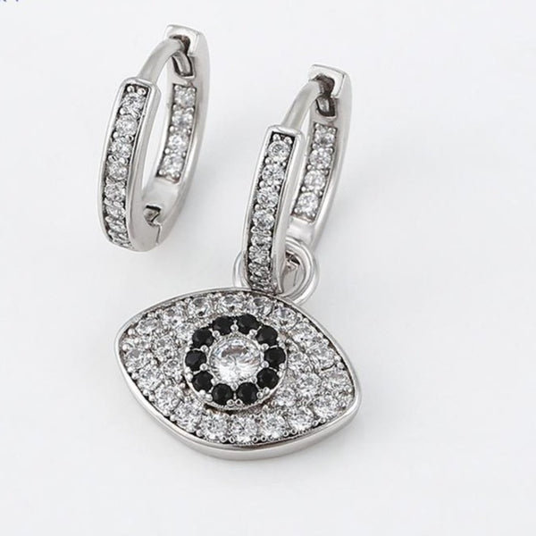 Evil Eye Hoop Earrings HNS Studio Canada