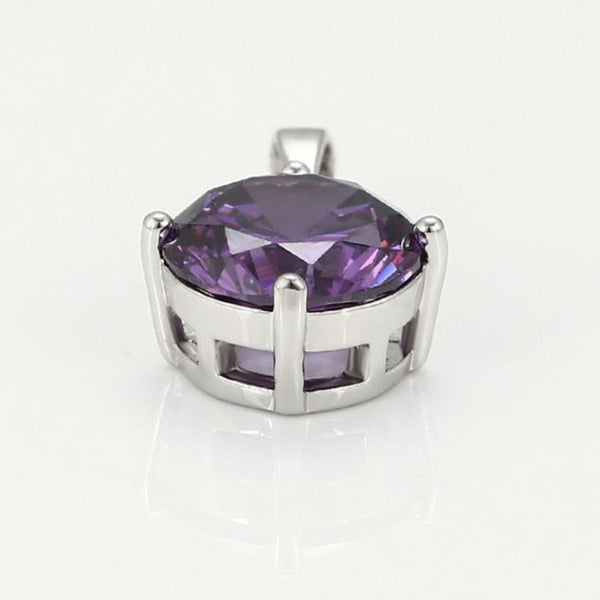 Amethyst Pendant necklace HNS Studio Canada