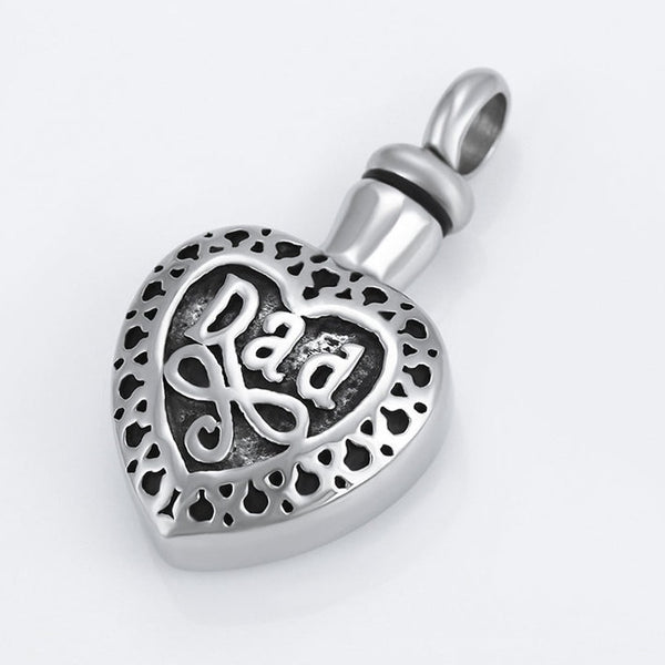 Silver Dad Pendant Necklace