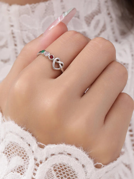 Ties of Heart Birthstone Ring
