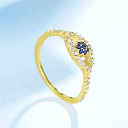 Evil Eye Sterling Silver Ring HNS Studio Canada