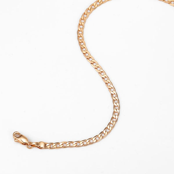 18k Gold Plated Curb Chain Bracelet HNS Studio Canada