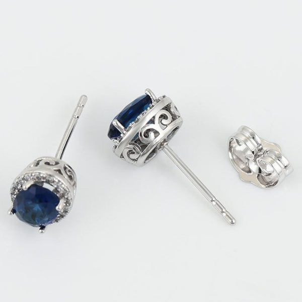 Blue Cubic Zirconia Stud earrings