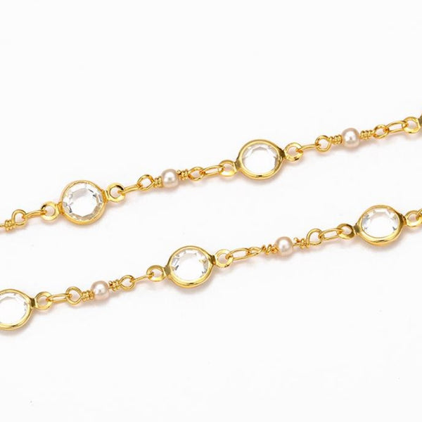 14k Gold Filled Pearl Anklet HNS Studio Canada