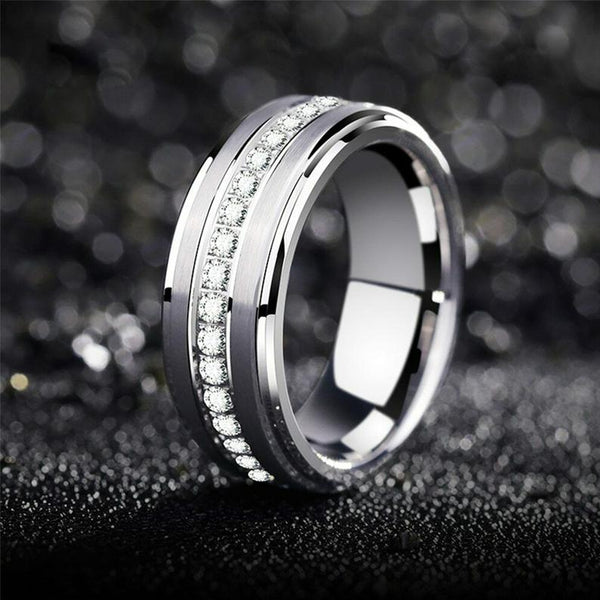 Men's Tungsten Carbide Band-HNS Studio