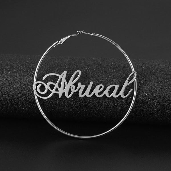 Personalized Hoop Name Earrings