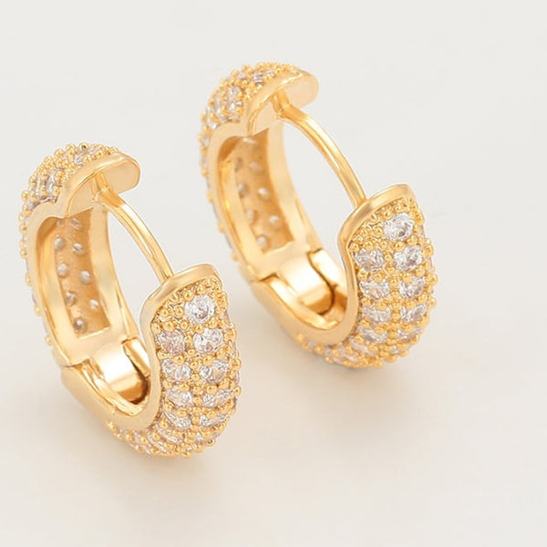 18k Gold Plated Hoop Earrings HNS Studio Canada