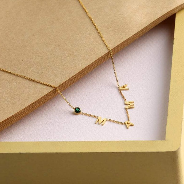 Mama Necklace with Birthstone HNS Studio Canada