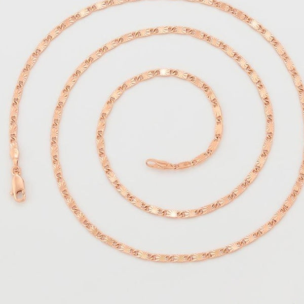 3mm Rose Gold Snail Chain Bracelet Anklet HNS Studio Canada
