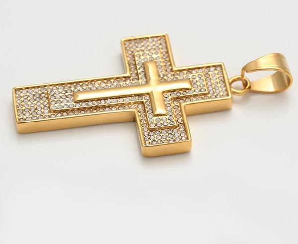 Gold Cross Necklace HNS Studio Canada