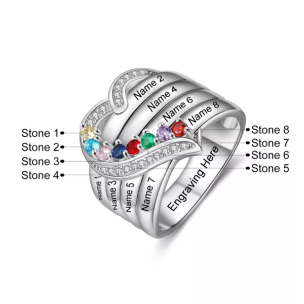 Family Ring Sterling Silver HNS Studio Canada