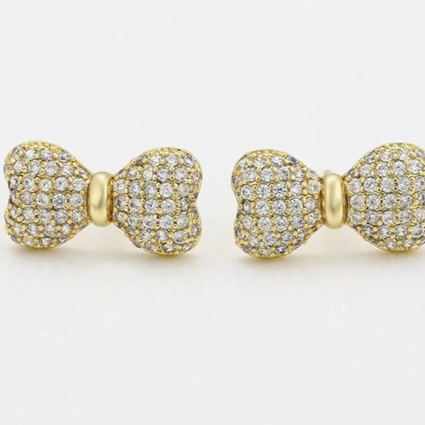 14K Gold Filled Bow Studs HNS Studio Canada