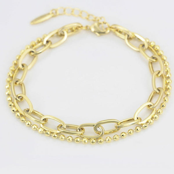 14k Gold Filled Two Layers Anklet HNS Studio Canada