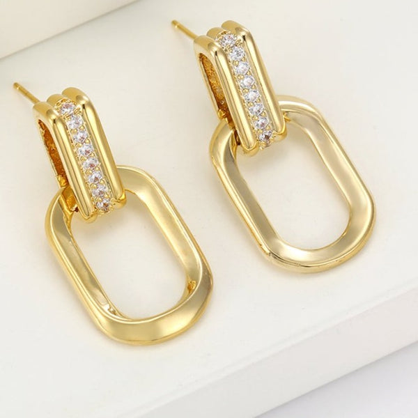 14k Gold Filled paper Clip Earrings HNS Studio Canada