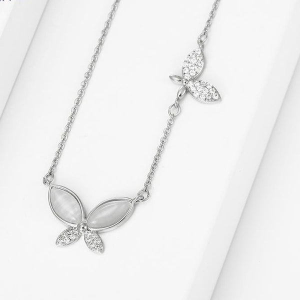Silver Butterfly Necklace HNS Studio Canada