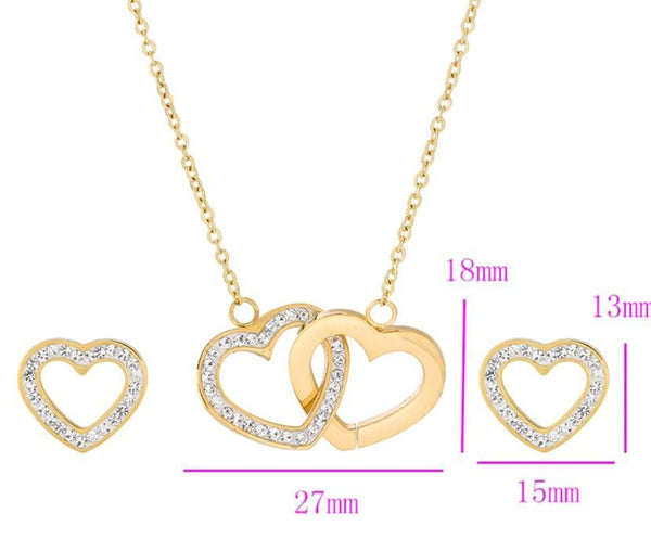 interlocking hearts