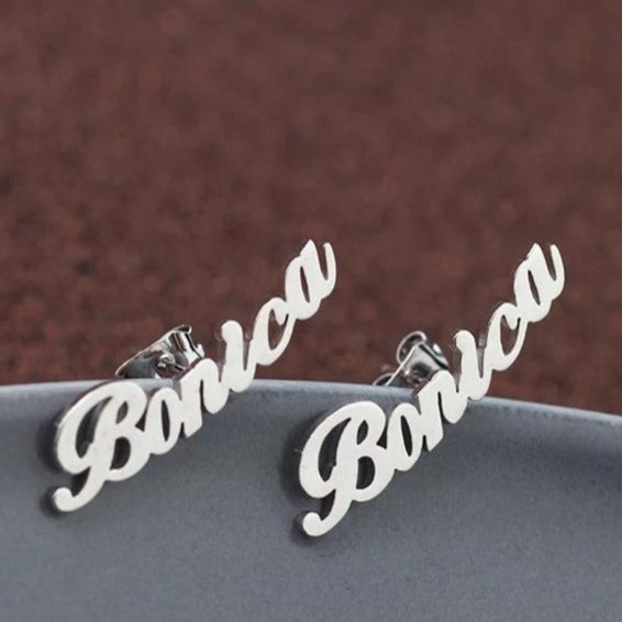 Name Earrings HNS Studio Canada