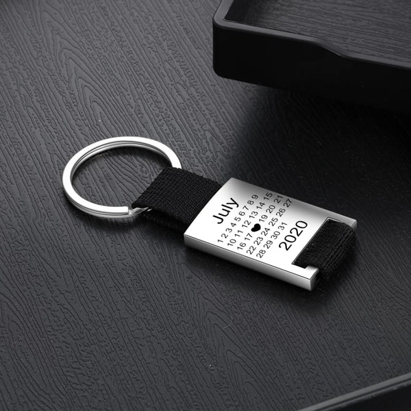 Personalized Calendar Keychain HNS Studio Canada
