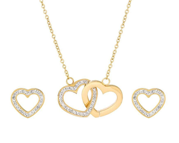 interlocking hearts