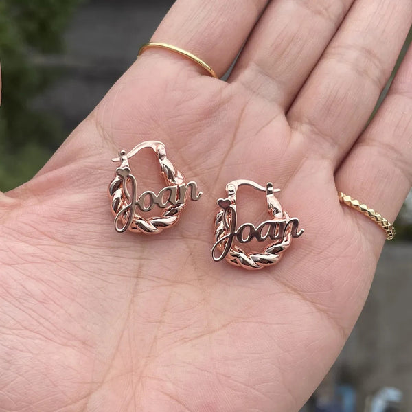 Kids Name Earrings HNS Studio Canada