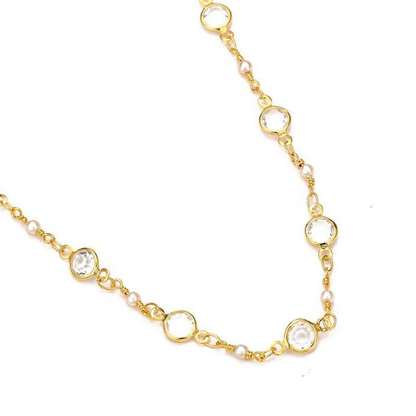 14k Gold Filled Pearl Anklet HNS Studio Canada