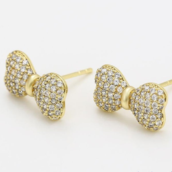 14K Gold Filled Bow Studs HNS Studio Canada