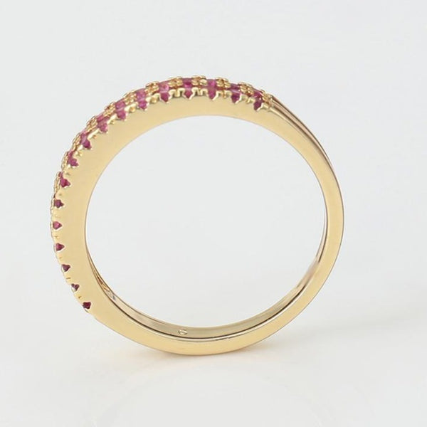 Gold Eternity Ring Band HNS Studio Canada