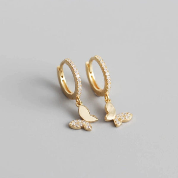 Butterfly Hoops in Sterling Silver HNS Studio Canada